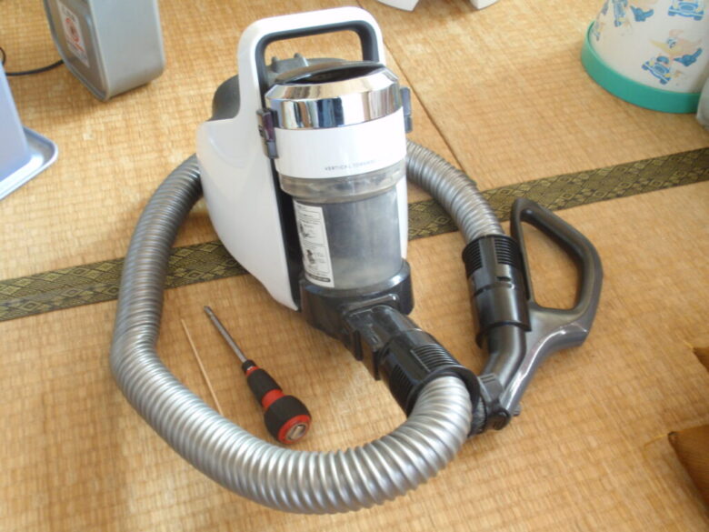 ダイニチのファンヒーター修理　掃除の為に用意した道具