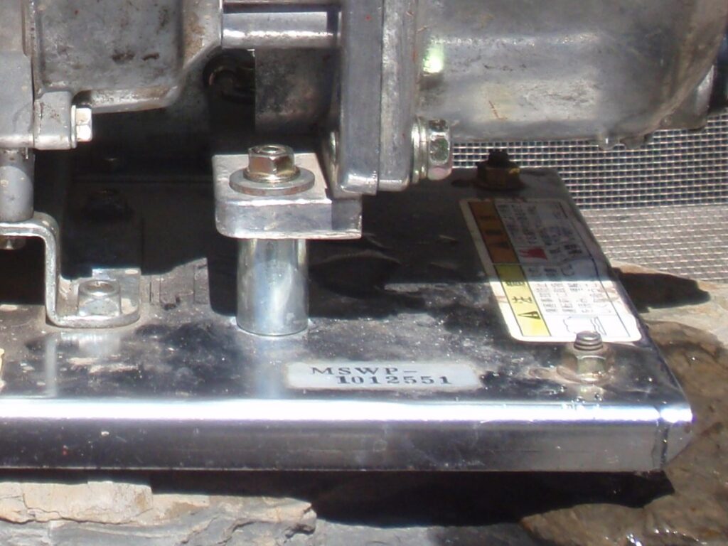 ホンダの4サイクルエンジン搭載　水ポンプ　ポンプ部組付け　水漏れ検査