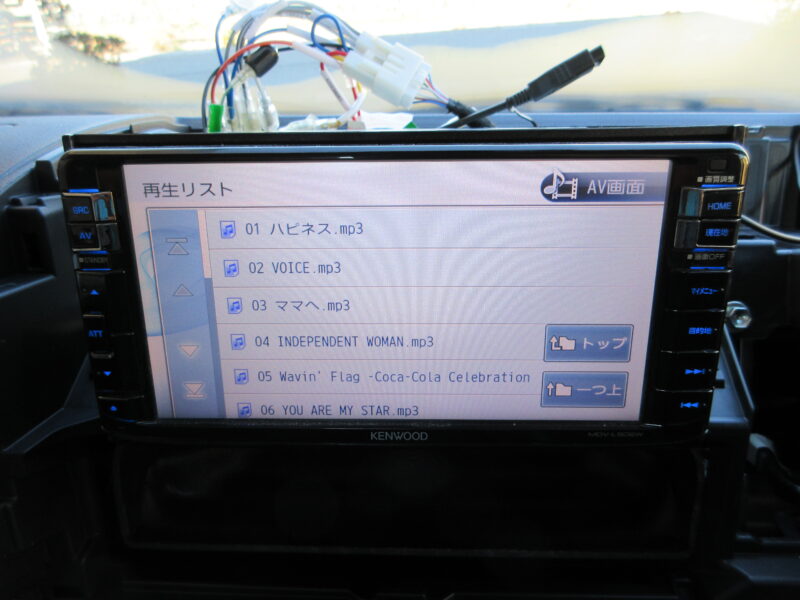 ダイハツハイゼットトラック S510P オーディオ取り付け 動作確認画像