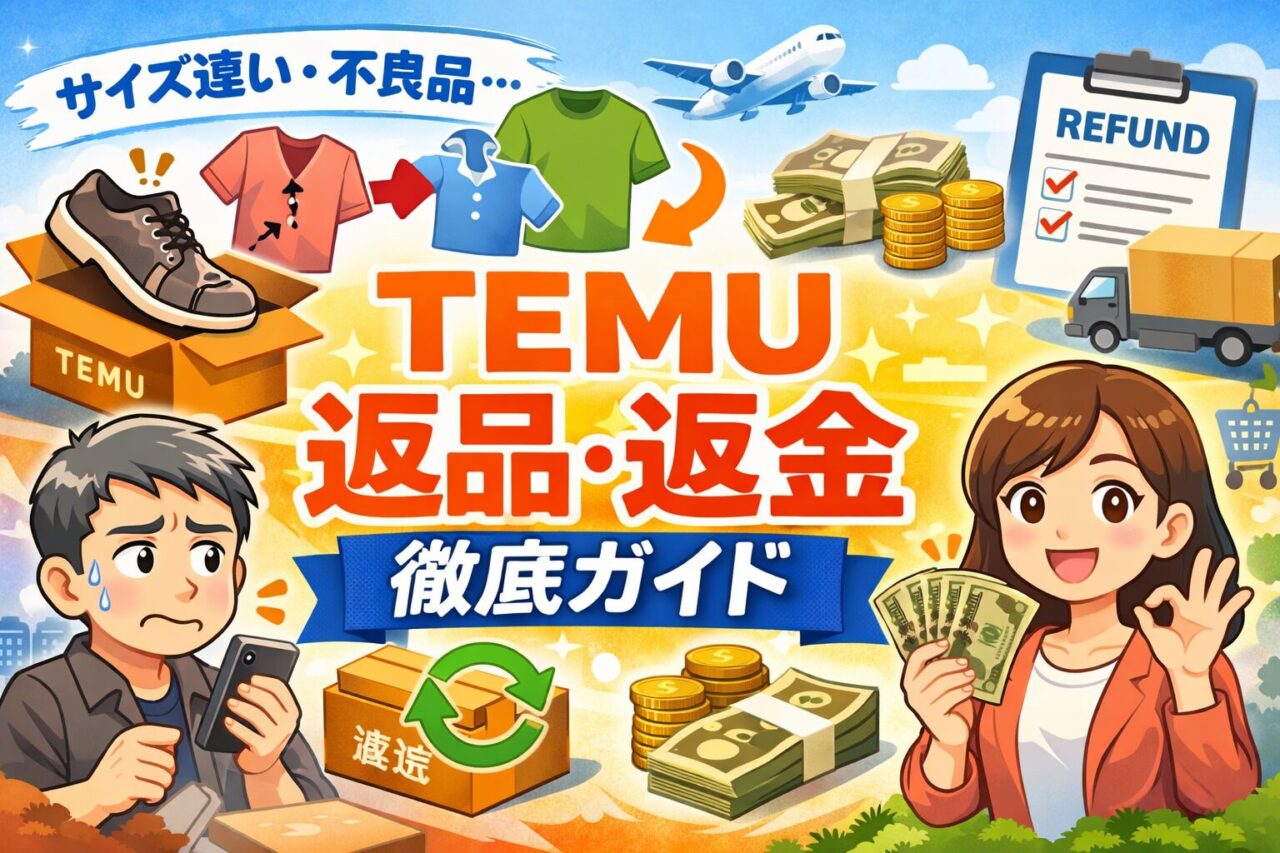 TEMUへ返品／返金した手順紹介
